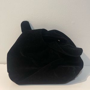 Merit Black Velvet Beauty Bag